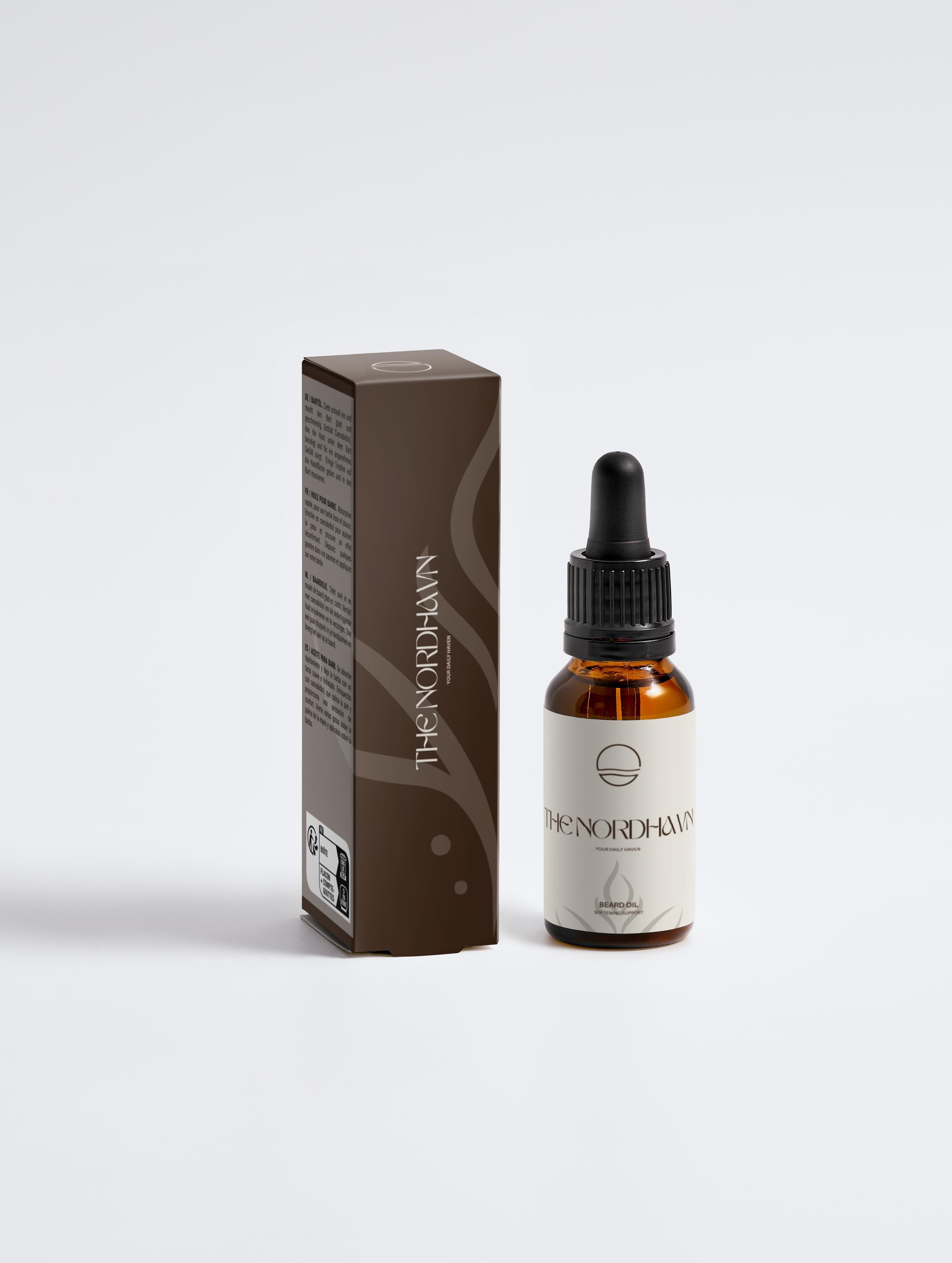 TheNordhavn Beard Oil baardolie mannen witte achtergrond vegan Ecocert Organic