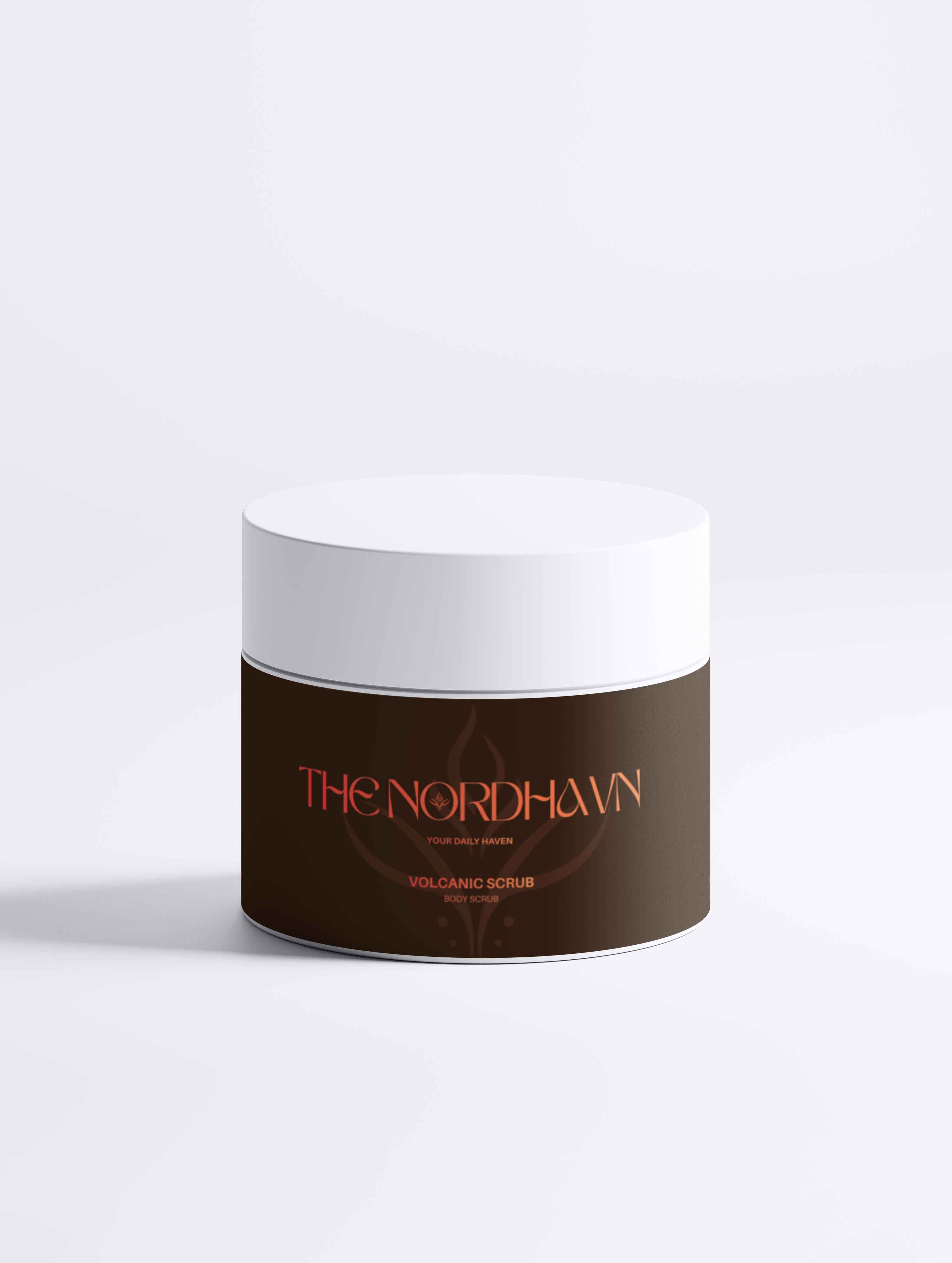 TheNordhavn Volcanic Scrub body scrub voorkant fles natuurlijk