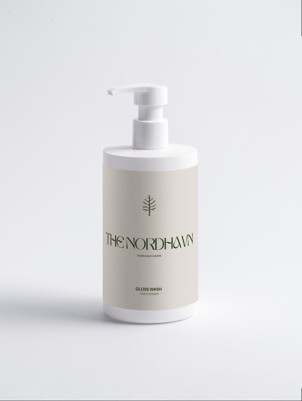TheNordhavn Gloss Wash shampoo fles voorkant naturlijk